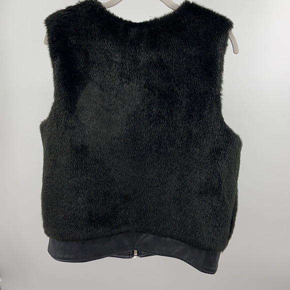 Michael Kors faux rabbit fur vest zip up small - Picture 5 of 7